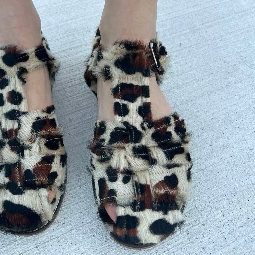 Leopard sandals - Picture 1 of 3